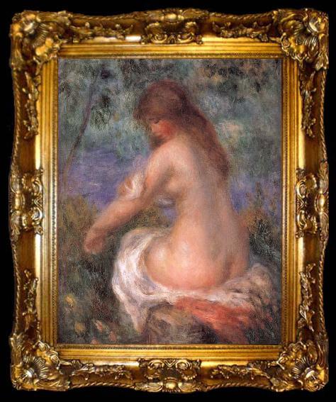 framed  Pierre Auguste Renoir batber, ta009-2